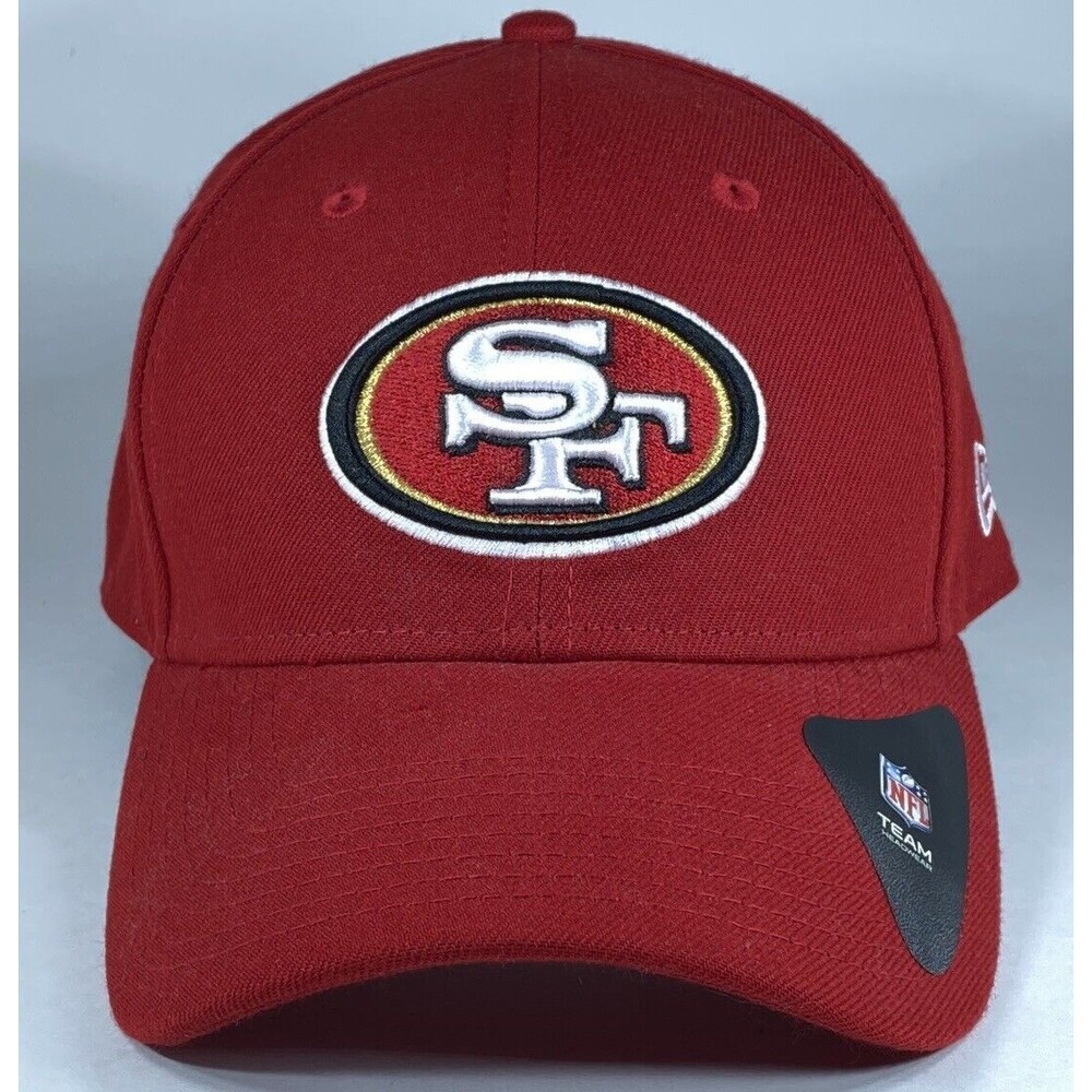 San Francisco 49ers New Era Hat Red Adult Adjustable Embroidered Logo NFL EUC